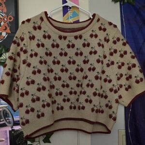 Cider Crop Cherry Sweater